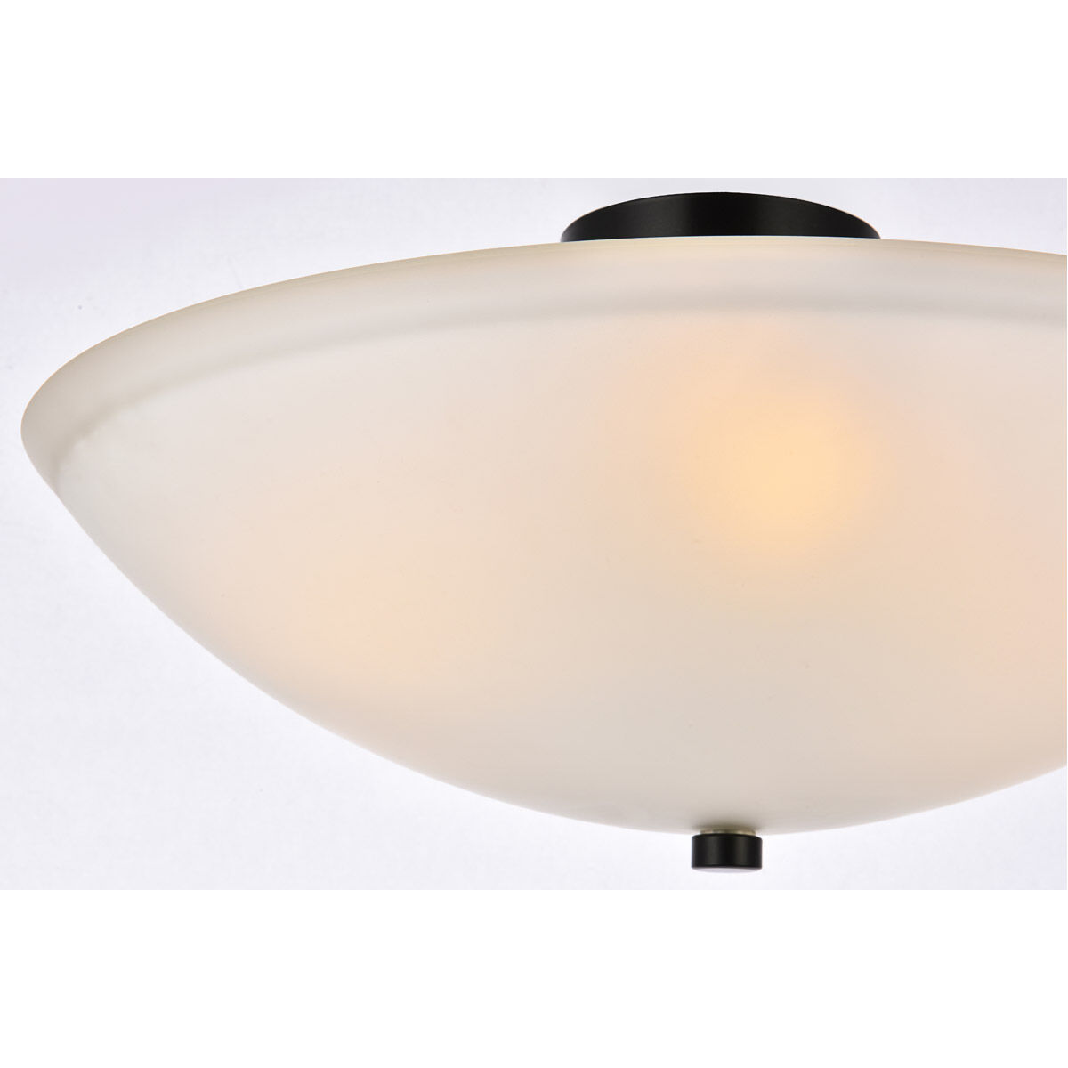 Jeanne 3 Light 19.7 inch Black Flush Mount Ceiling Light