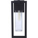 Perimeter 1 Light 17 inch Midnight Outdoor Wall Mount, Small