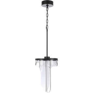 Estrella LED 12.63 inch Flat Black Pendant Ceiling Light, 3 Arm