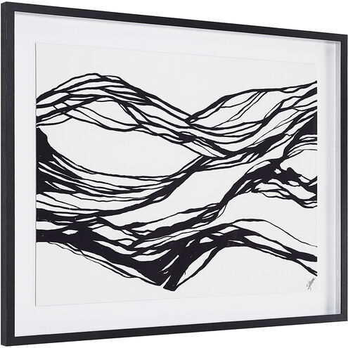 Mica White/Black Canvas Art