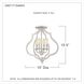 O'Keefe 4 Light 15 inch Antique White Semi-Flush Mount Ceiling Light