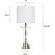 Cameron 33.25 inch 60.00 watt Clear Ribbed Table Lamp Portable Light