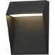 Cliffsedge VX LED 11 inch Black and Gold Outdoor Wall Mount