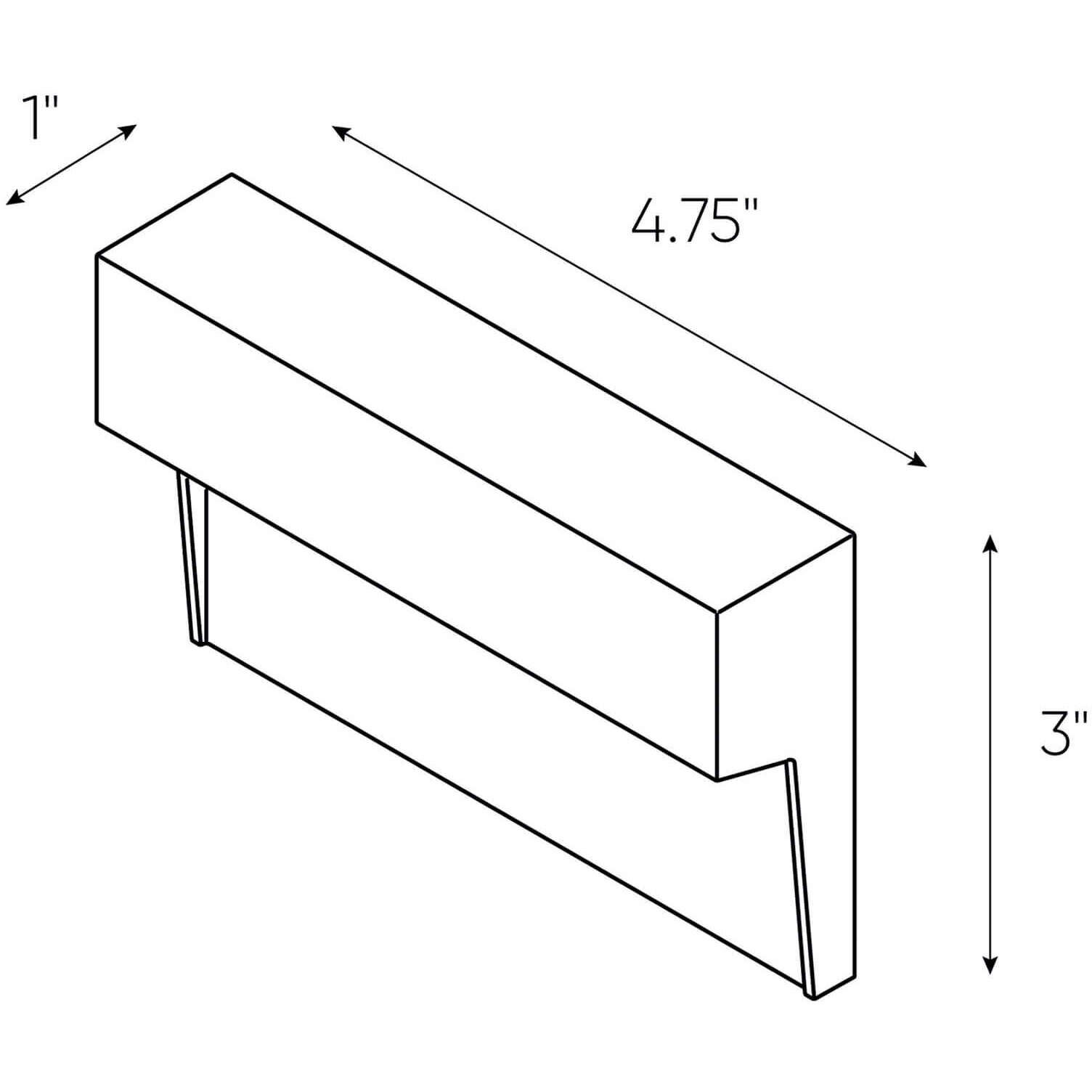 Marquee 120V 3.00 watt White Steplight, Horizontal