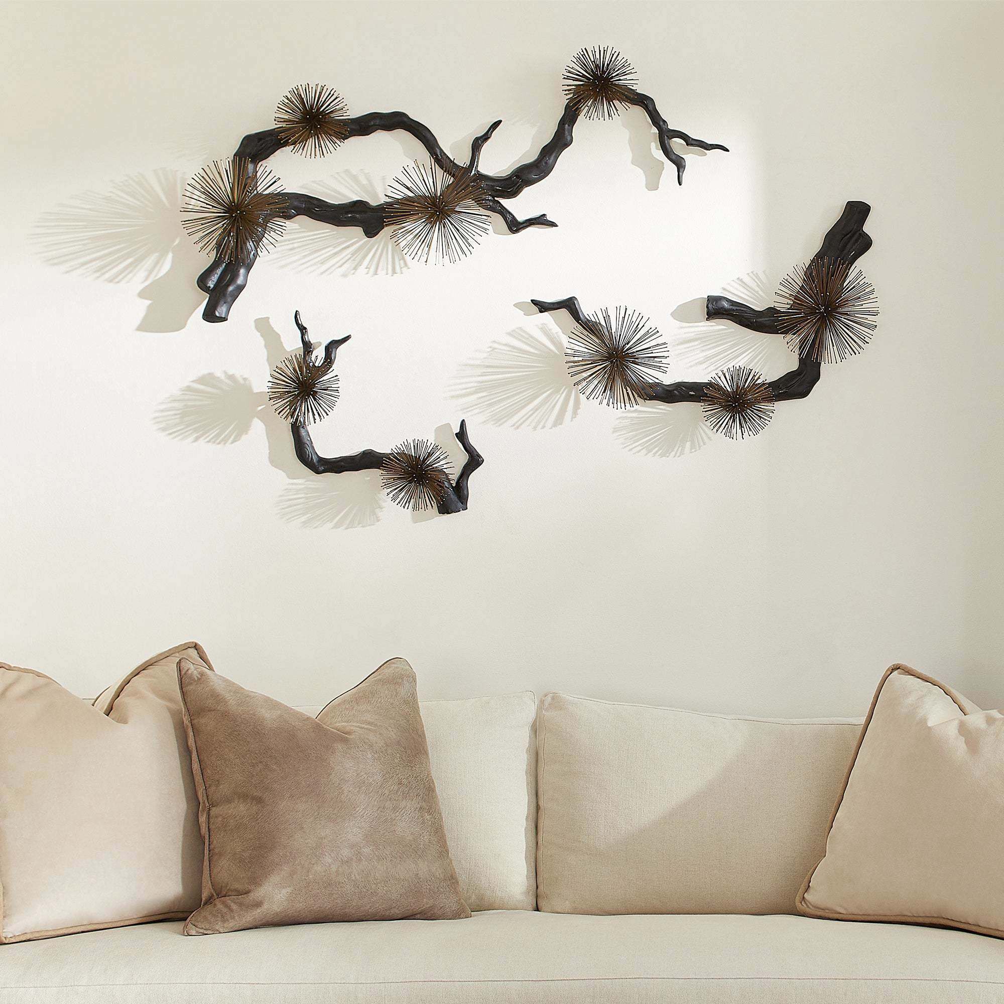 Ichiyo Black and Gold Accents Wall Decor, Small