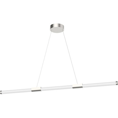 Akari LED 49.5 inch Brushed Nickel Linear Pendant Ceiling Light