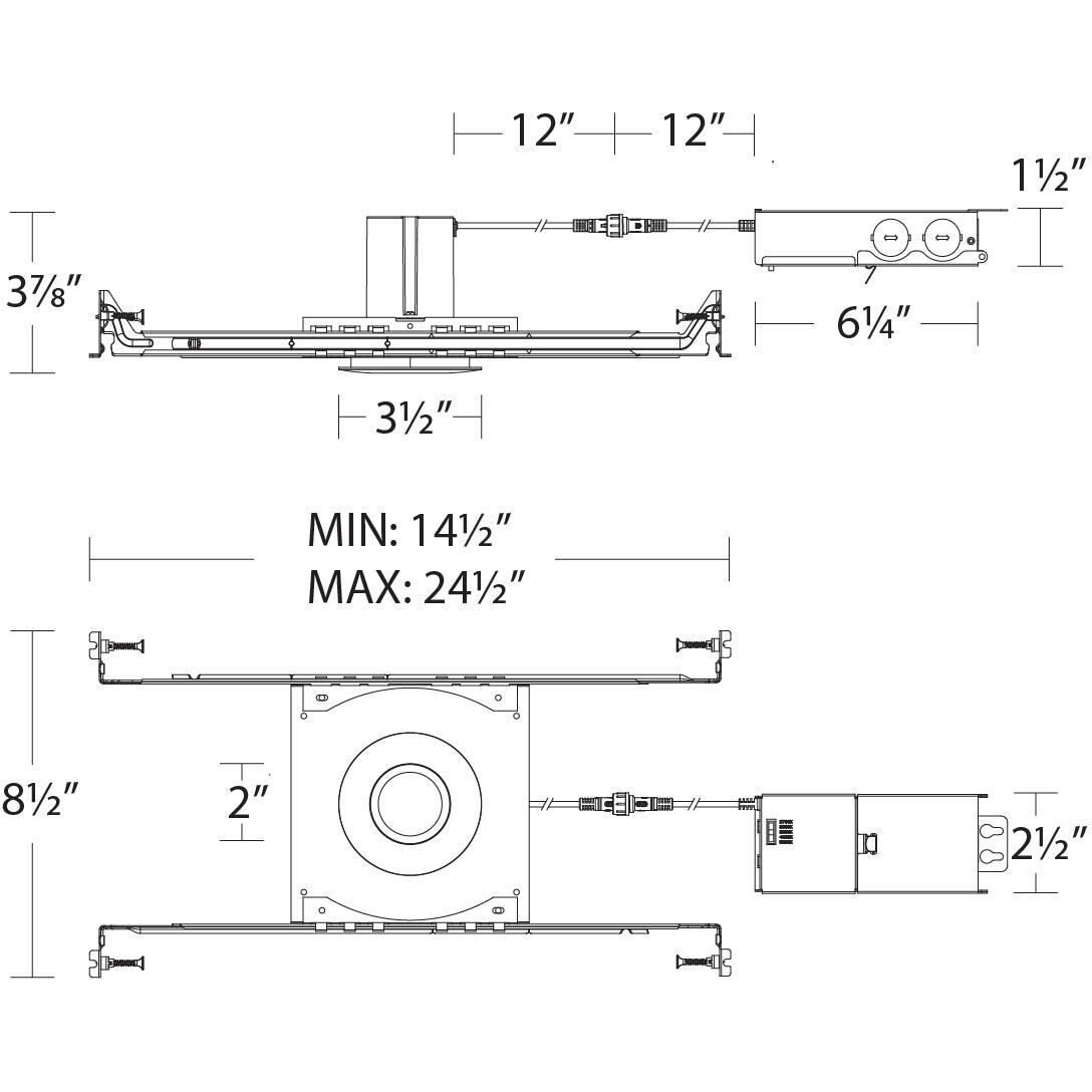 Ion LED White Recessed Lighting in 2700-3000-3500-4500-5000K, WAC Limited