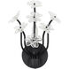 Wildflower Sconce Wall Light in Matte Black, Smithsonian Collaboration