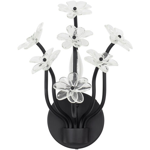 Wildflower Sconce Wall Light in Matte Black, Smithsonian Collaboration