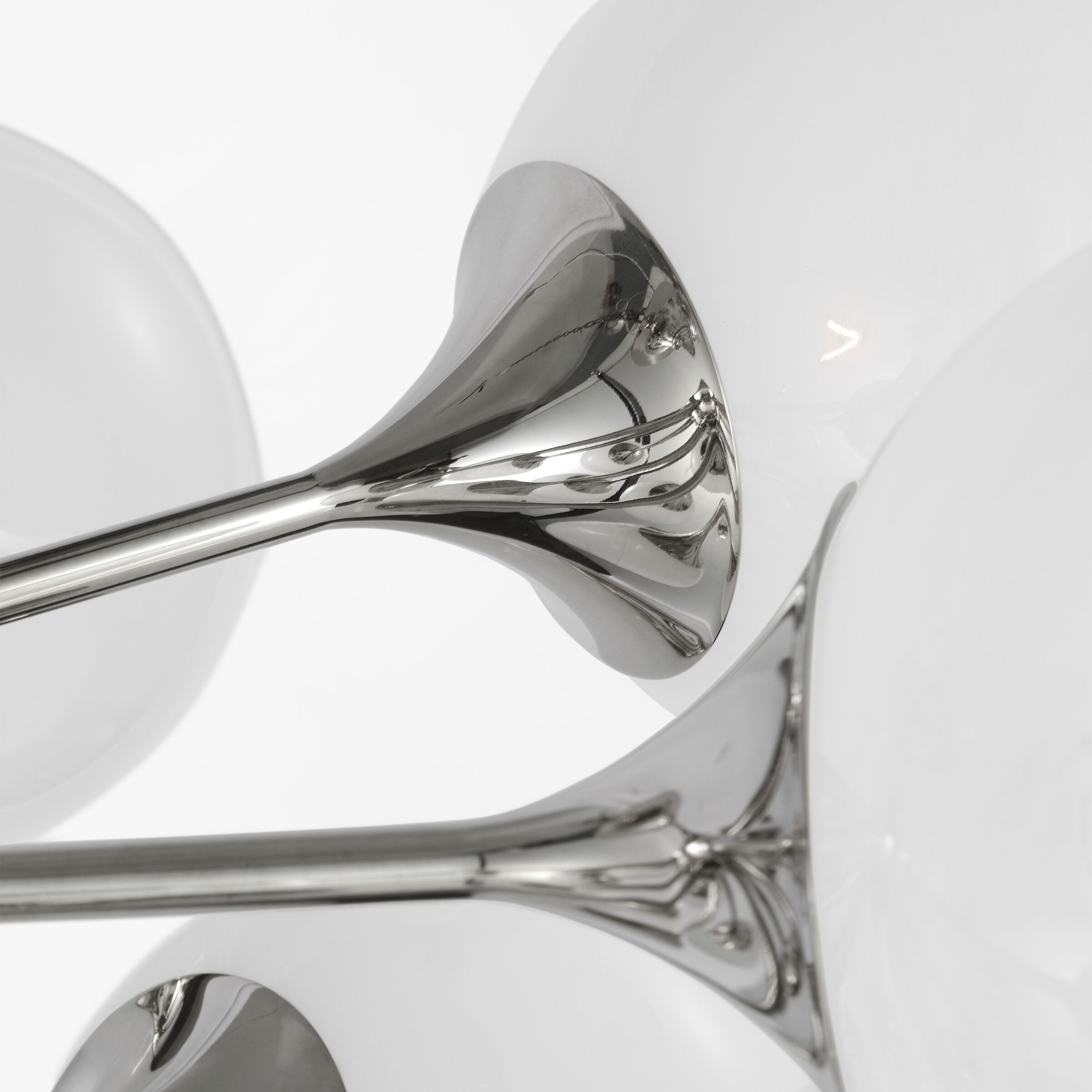 AERIN Cristol LED 43.25 inch Polished Nickel Flush Mount Ceiling Light