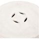 Cambeck 18 inch Off White Glazed Accent Stool