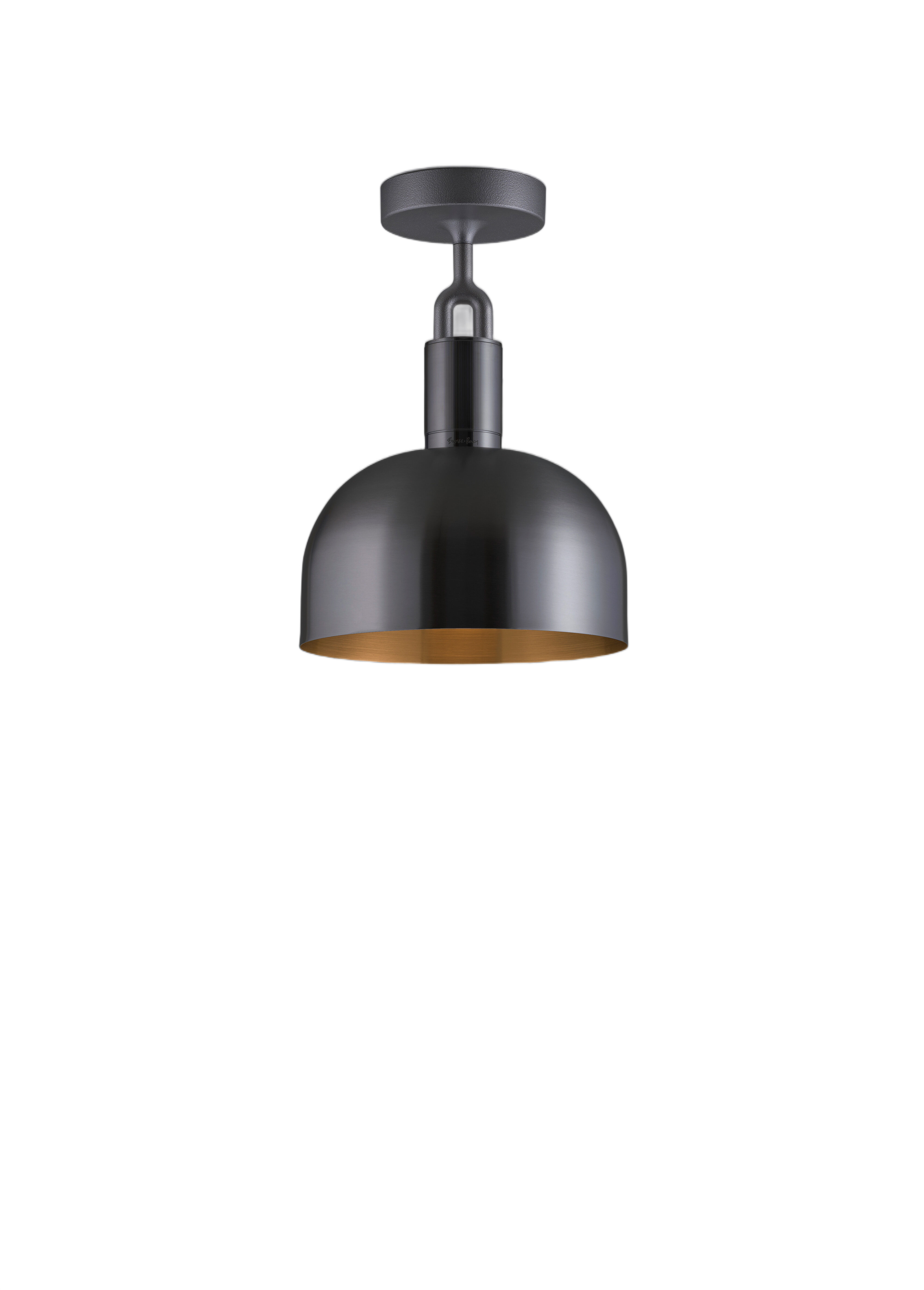 Forked LED 9.84 inch Gun Metal Flush Mount Ceiling Light