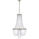 Julie Neill Navona 6 Light 22.75 inch Burnished Silver Leaf Basket Chandelier Ceiling Light, Medium