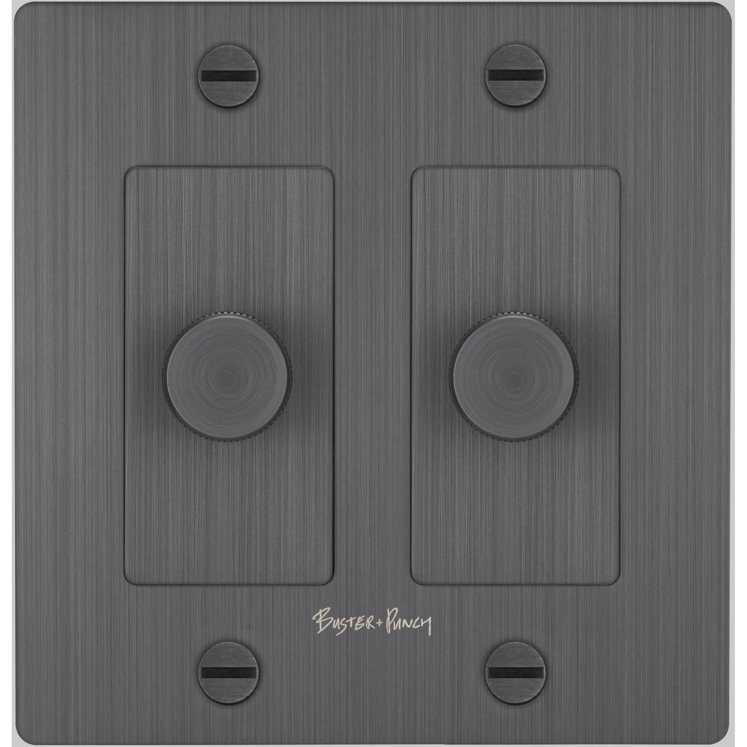 2G 100-120 Smoked Bronze Dimmer Switch, LED