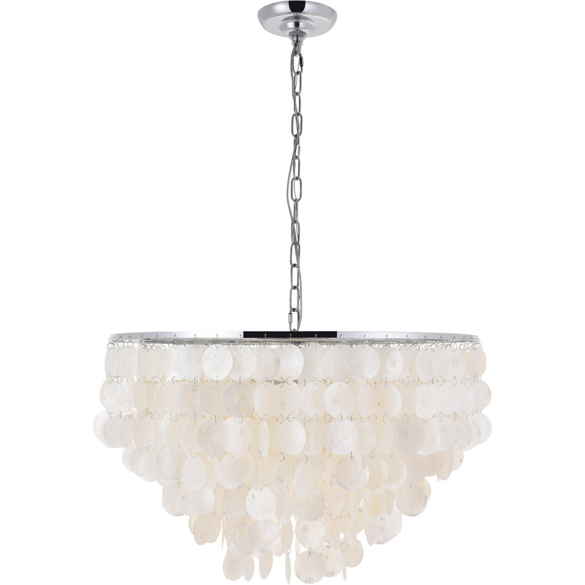 Selene 6 Light 26 inch Chrome Pendant Ceiling Light 