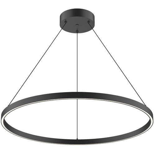 Cerchio LED 31.5 inch Black Pendant Ceiling Light