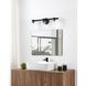Bedminster 3 Light 24 inch Matte Black Vanity Light Wall Light