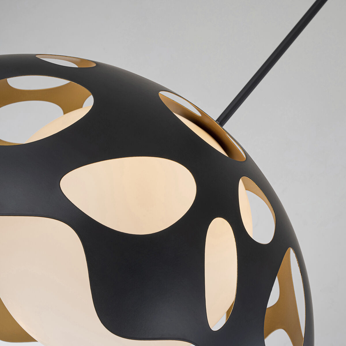 Pebbles 1 Light 15 inch Black Pendant Ceiling Light