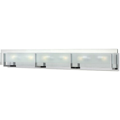 Latitude 6 Light 38 inch Chrome Vanity Light Wall Light