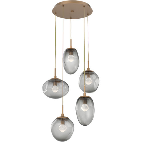Cosmos LED LED 24.4 inch Novel Brass Chandelier Ceiling Light, Round Multi-Port