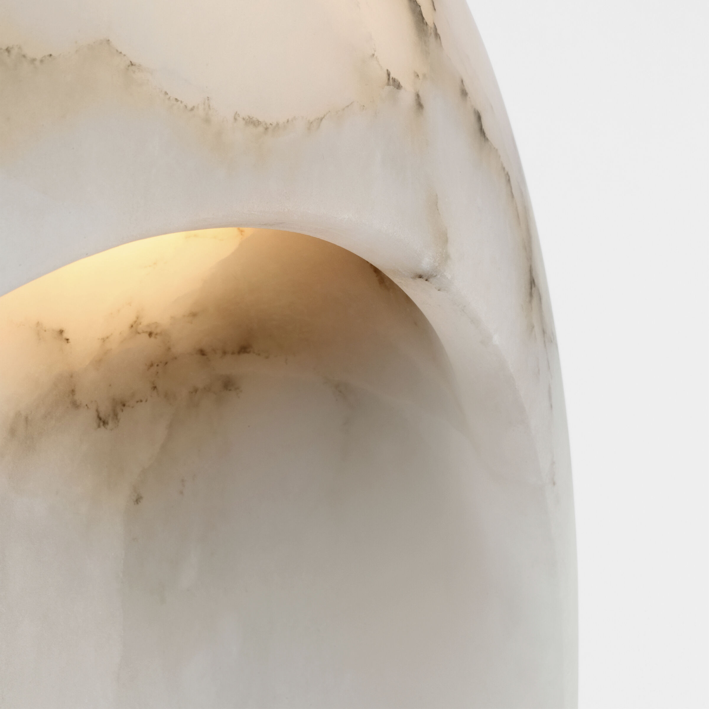 Kelly Wearstler Esculpa LED 12 inch Alabaster and Bronze Rounded Wall Light