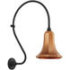 Thomas O'Brien Academy Barn Light LED 27 inch Matte Black Larrabee Barn Light in 9.25" Soft Copper Savannah Shade