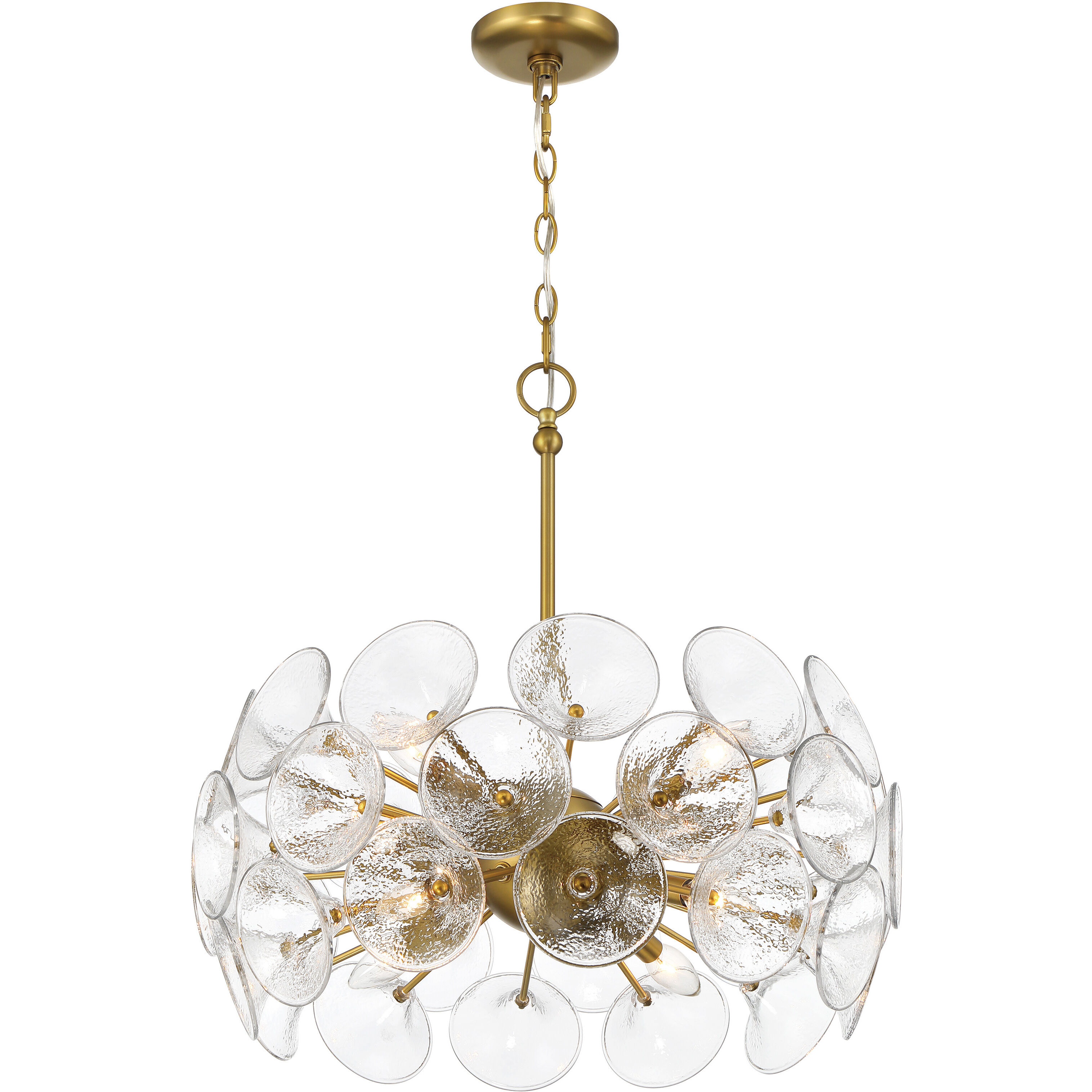 Winter 8 Light 22 inch Soft Brass Pendant Ceiling Light
