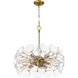 Winter 8 Light 22 inch Soft Brass Pendant Ceiling Light