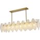 LA Series 8 Light 12 inch Brass Chandelier Ceiling Light