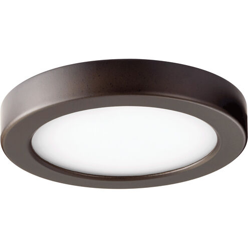 Signature LED 7 inch Oiled Bronze Flush Mount Ceiling Light, Round