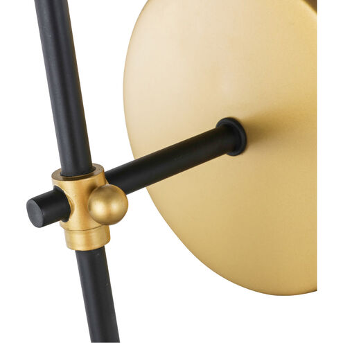 Brandywine 1 Light 5 inch Brass and Black Wall sconce Wall Light