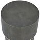Wessex 22.5 X 8.5 inch Charcoal Faux Shagreen and Brushed Brass Drink Table