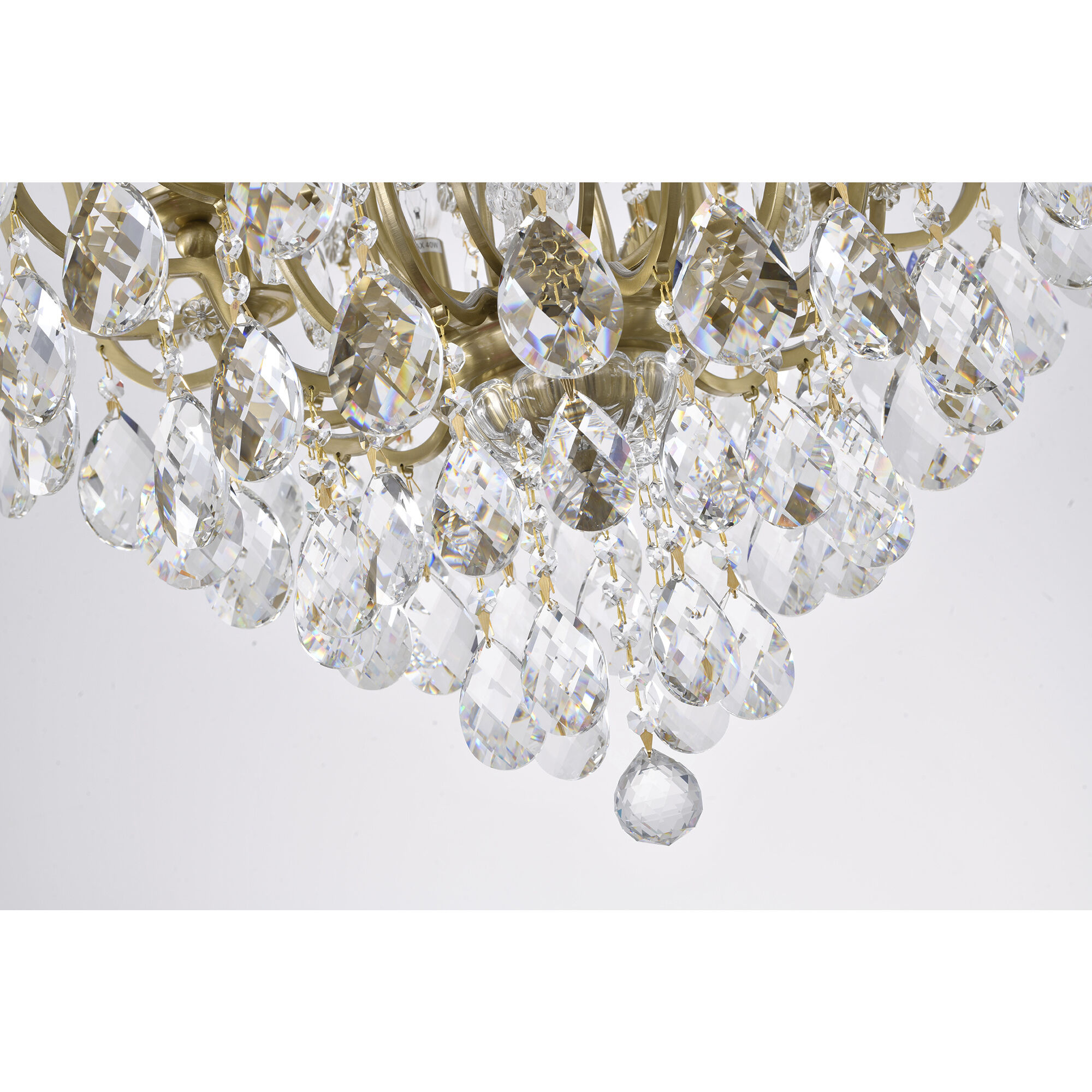 Canada 8 Light 25.5 inch Antique Brass Chandelier Ceiling Light in Gold, Gold Frame