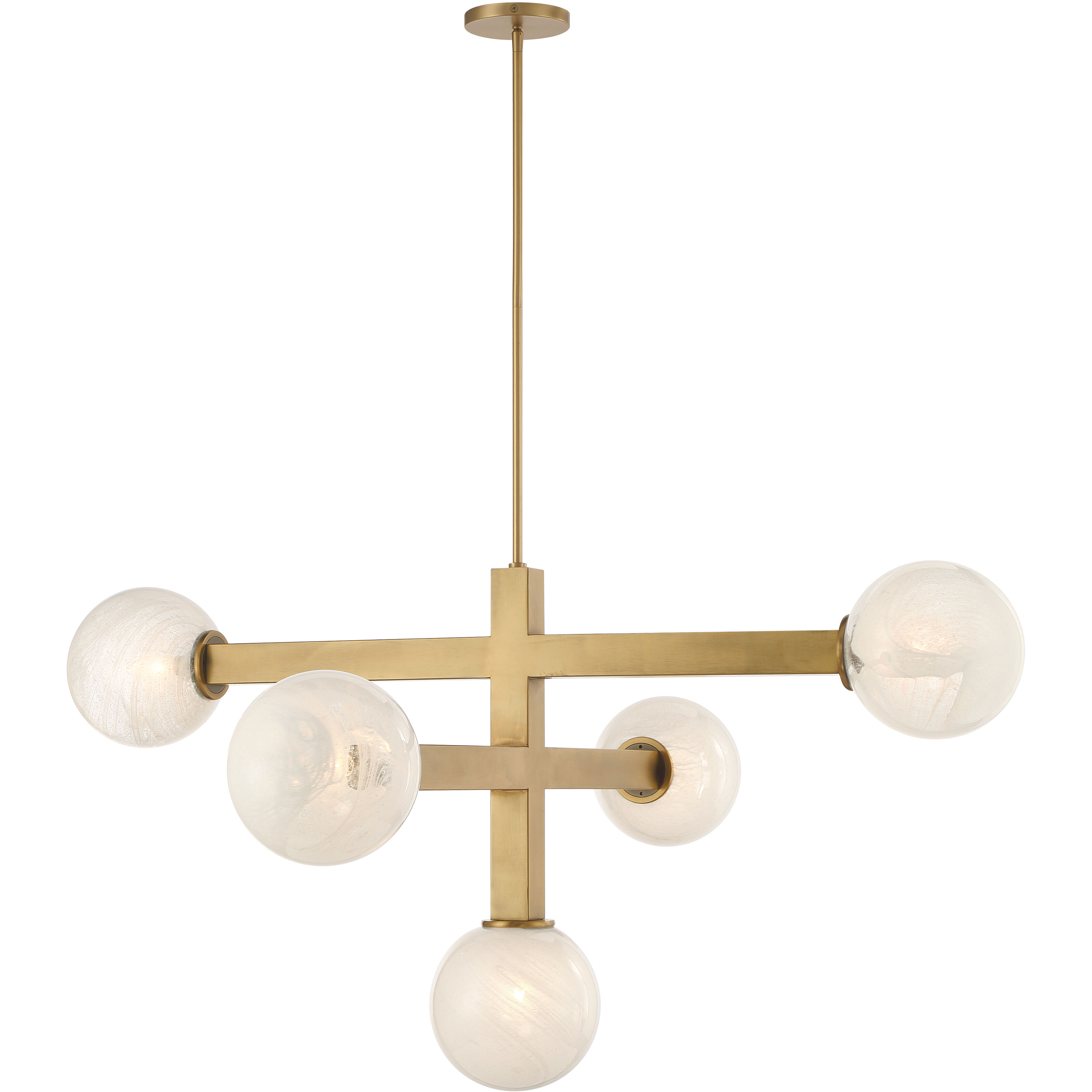 Narra 5 Light 47 inch Legacy Brass Chandelier Ceiling Light