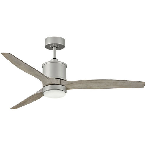 Hover 60 inch Brushed Nickel with Weathered Wood Blades Fan