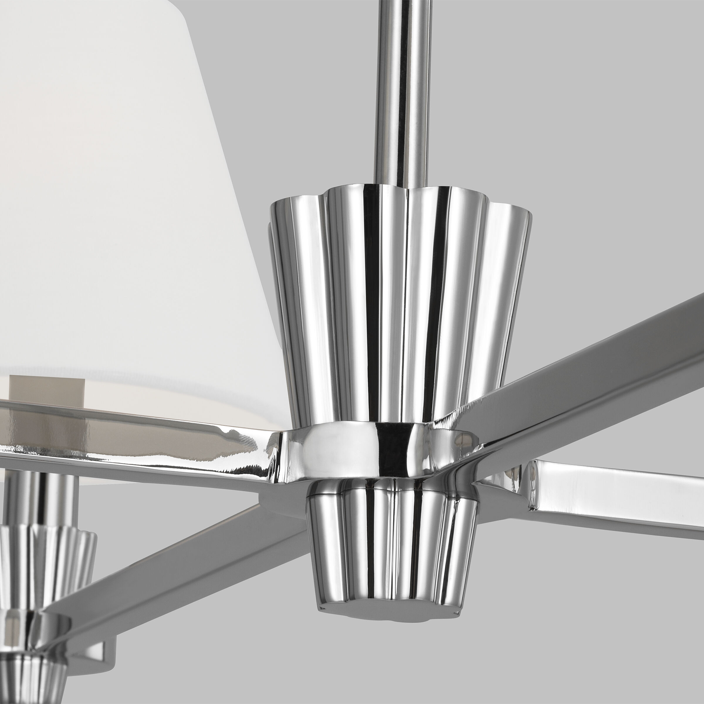 AH by Alexa Hampton Paisley 4 Light 28 inch Polished Nickel Chandelier Ceiling Light