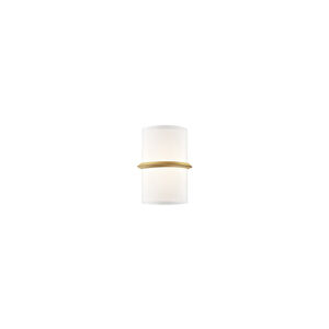 Pondi LED 7 inch Brass Wall Sconce Wall Light in Vintage Brass