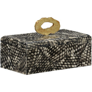 Nazare 9 inch Black and White/Cream Box, Small