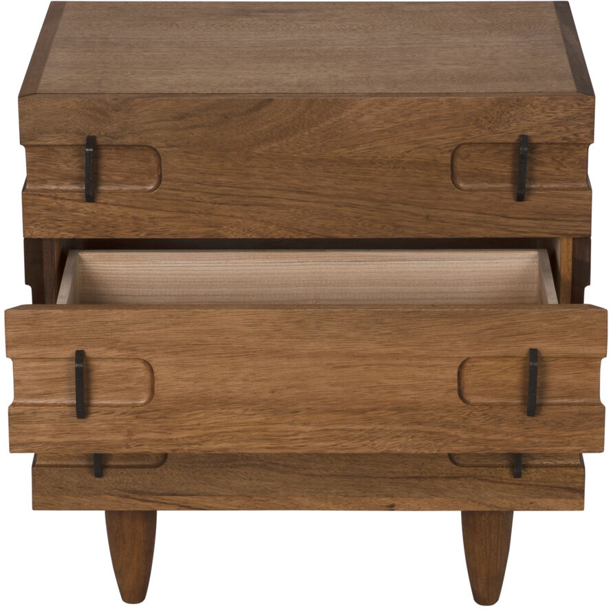 David 32.5 X 32 inch Dark Walnut Side Table