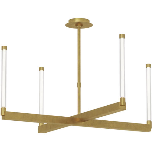 Kelly Wearstler Phobos LED 36 inch Natural Brass Chandelier Ceiling Light, Integrated LED