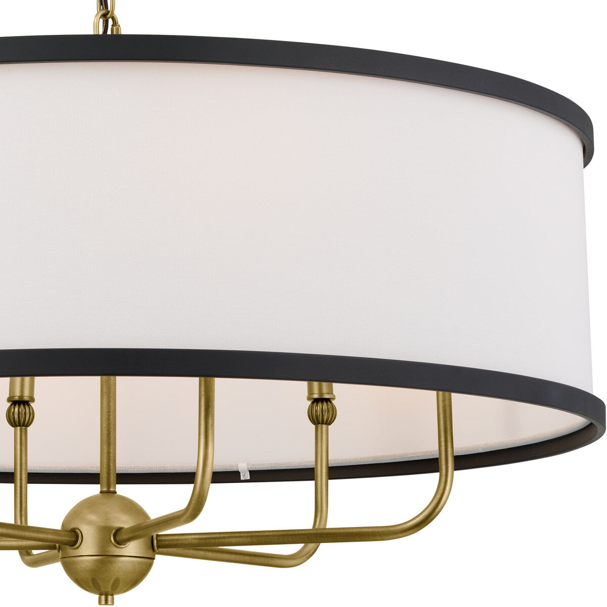 Homestead Heddle 6 Light 31 inch Natural Brass Chandelier Ceiling Light, Heddle