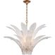 Fiore 10 Light 39.5 inch Antique Gold Leaf Pendant Ceiling Light