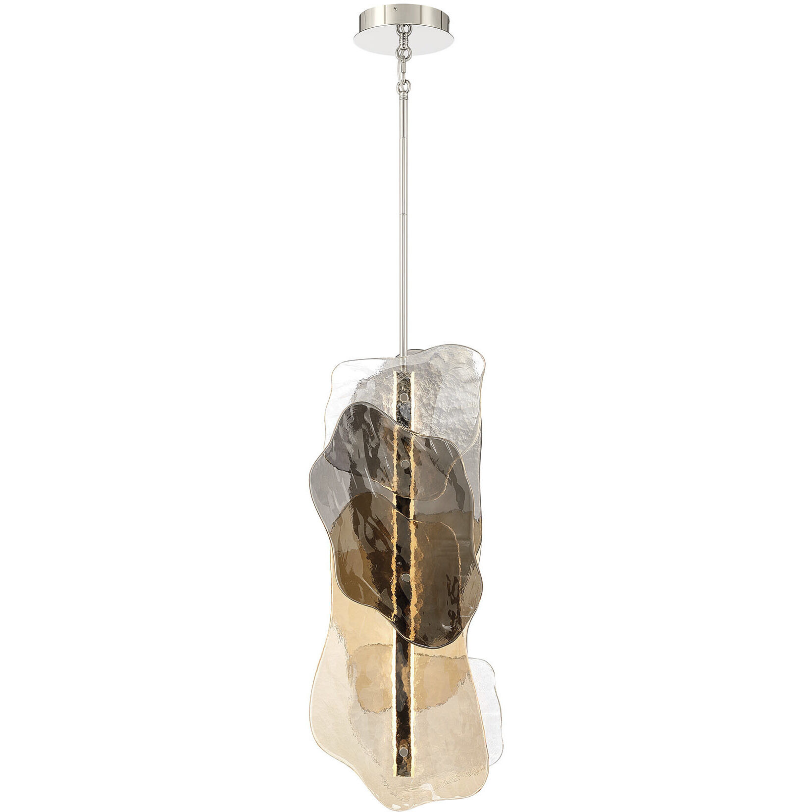 Grotto LED 8.5 inch Polished Nickel Pendant Ceiling Light