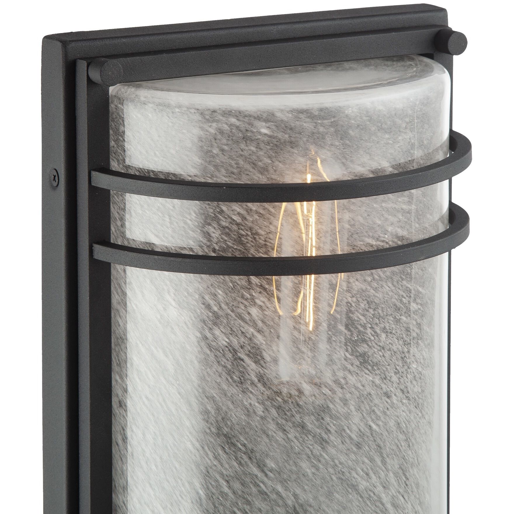 Keswick 2 Light 16.25 inch Black Outdoor Wall Sconce