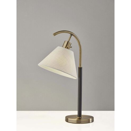 Jerome 22 inch 60.00 watt Black / Antique Brass Accent Table Lamp Portable Light