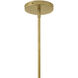 Honey 1 Light 11 inch Lacquered Brass Pendant Ceiling Light