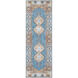 Antiquity 120 X 31 inch Bright Blue/Denim/Camel Rugs, Runner