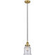 Edison Canton LED 6 inch Brushed Brass Mini Pendant Ceiling Light