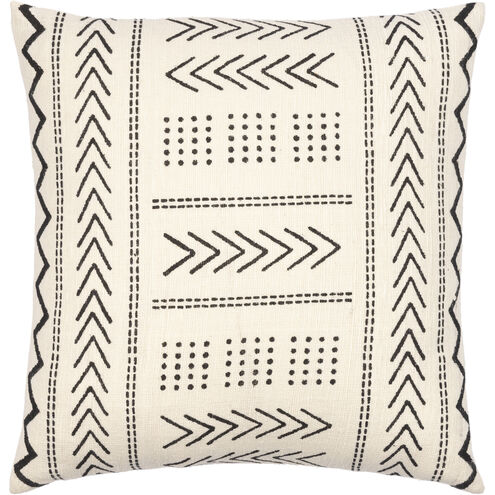 Malian 22 inch Cream Pillow Kit in 22 x 22, Square