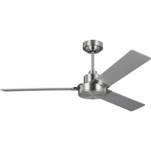 Jovie 52 52 inch Brushed Steel with Silver Blades Ceiling Fan